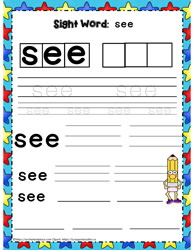 Sight Word see